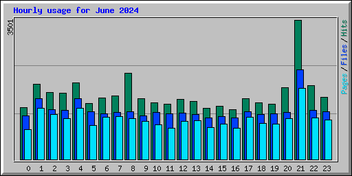 Hourly usage for June 2024